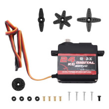 RXAZ Low Profile Digital Servo Short Body Standard Large Torque Metal Gear Motor for 1/8 1/10 RC Car Robot 24KG