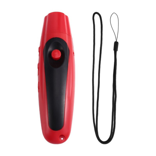 Three-Pitched Decibel Electronic Whistle Referee   Training Survival Anti-Wolf Whistle Rechargeable Red