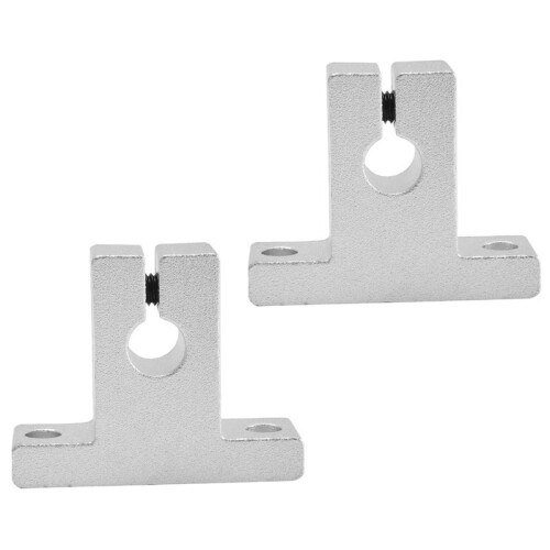 4 Pcs Linear Motion Rail Clamping Rod Rail Guide Support Shaft Bracket Coupling Mount SK8 8mm 1