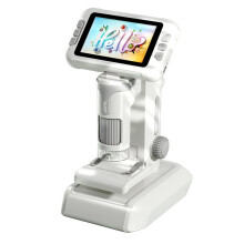 Microscópio Infantil 1600X com Tela LCD de 4 Polegadas, Portátil e de Mesa, Iluminação LED para Educação. Microscópio Digital Infantil B