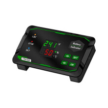 DC7-100V Battery Voltage Capacity Tester Battery Indicator Battery Monitor Coulometer with Temperature Sensor