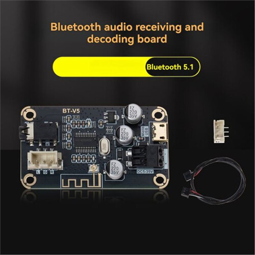 MP3  Decoder Board DIY Portable  5-35V Stereo Module USB Hifi Wireless  Audio Receiver Board 2