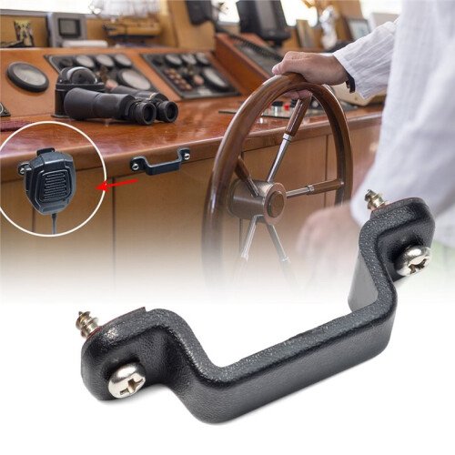 Supporto Universale per Microfono Radio Portatile da 2 Pezzi con Viti e Retro Adesivo 1