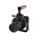 Universal Adjustable Camera Cage with  Quick Release Baseplate Wooden Handle for 3