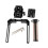 Universal Adjustable Camera Cage with  Quick Release Baseplate Wooden Handle for 4