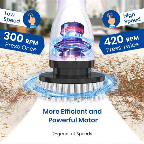 Wireless Shower Cleaning Brush Multi-Function Electric Folding Cleaning Brush Handheld Powerful Cleaning Artifact