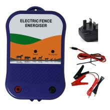 Electric Fence Energiser 12V Charger Electric Fence Livestock Protection for Sheep, Horses, Goats, Pets B UK Plug