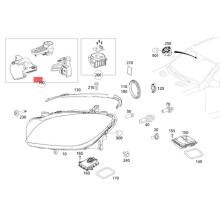 Car Front Headlight Bracket Repair Kits Mount for - GLS GL ML-Class W166 350 400 11-15 A1668200514 L