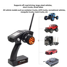 RadioLink Telecomando RC4GS V3 2.4G 5CH Trasmettitore con Portata 400M e Ricevitore Giroscopico R6FG per Auto e Barche RC