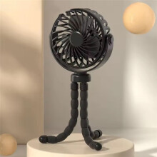 Baby Stroller Fan Outdoor Fan USB Speed Flexible Octopus Fan Tripod Clip Handheld Fan for Stroller Crib White