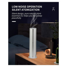120ml Aluminum Aromatherapy Anhydrous Essential Oil Diffuser Suitable for Home Offices and Hotels EU Plug Black