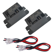Relais de Puissance 2 Pièces, Bobine SPST avec 8 Bornes à Connexion Rapide, Relais HF105F-4-8X DC12 V.
