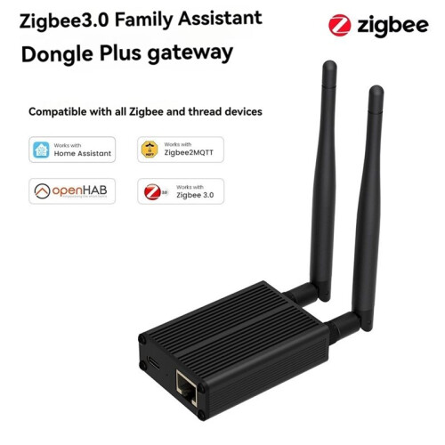 Zigbee 3.0 Wireless Gateway Dongle  Compatible with Home Assistant ZigBee2MQTT Zigbee Dongle Stick with Dual Antenna 1