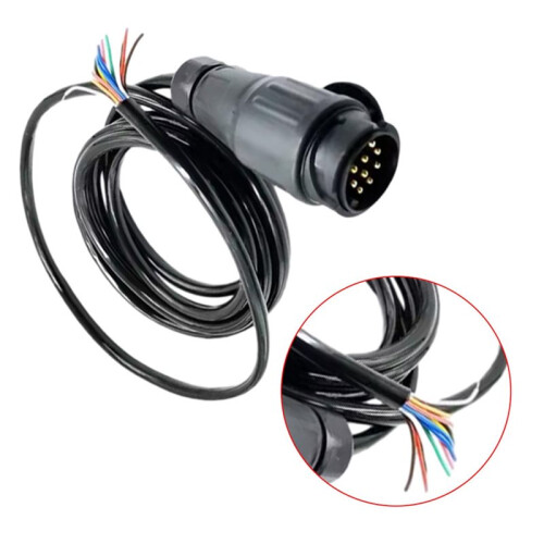 Conector de 13 Pinos com Plugue de TPU e Nylon para Reboque de Caminhão, 12V 1