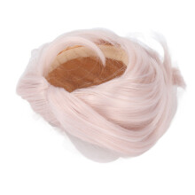 Peluca para muñeca 1/3 SilkMesh corta 22-23cm Plateado Gris Rosa