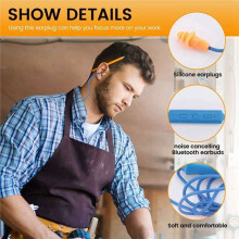 Earphone Ear Plugs Hearing Protection for Work Construction Site Noisy Environments