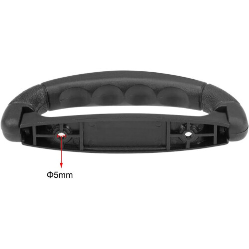 Luggage Handle Replacement 6.3 Inch Black Plastic Suitcase Handle Grip for  2 Pcs 1