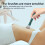 Vibromasseur USB à double utilisation, 150 mAh, 18  5  2,5 cm vert 4