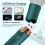 Vibromasseur USB à double utilisation, 150 mAh, 18  5  2,5 cm vert 10