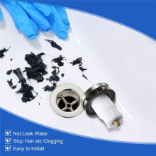 Bathtub Drain Stopper,with 3/8in,5/16in Thread Studs and Star Shape Lock Washer, Tip Toe Shower Stopper Universal