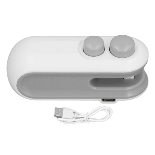 Mini scellage de sac 400mAh 0.17lb blanc rechargeable 2