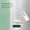 Mini scellage de sac 400mAh 0.17lb blanc rechargeable 9