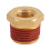10PCS Brass Pipe Reducer 1/2" Male to 1/4" NPT Thread Fitting 13