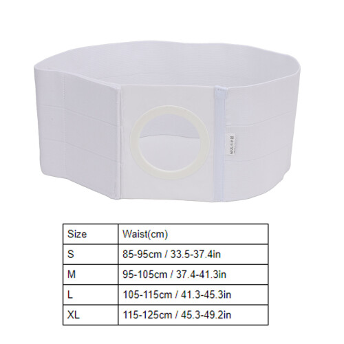 Stoma-Bauchgürtel, 8 cm Breite, Größe L, elastisch 1