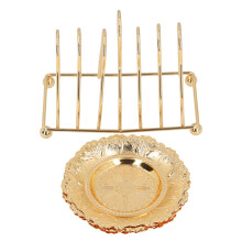 Vintage Drink Coaster Set with Rack