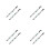 4Pairs Durable Plastic Golf Bead Score Counter Key Chain for Beginners 10
