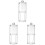 3Pièces Boîte Rangement Coton Double Couche Transparent Couvercle 2