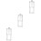 3Pièces Boîte Rangement Coton Double Couche Transparent Couvercle 5
