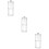 3Pièces Boîte Rangement Coton Double Couche Transparent Couvercle 9