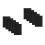 Black Self-Adhesive Train Road Decor Stickers for Craft Models 5