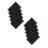 Black Self-Adhesive Train Road Decor Stickers for Craft Models 9