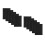 Black Self-Adhesive Train Road Decor Stickers for Craft Models 10