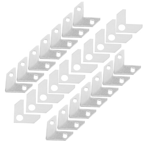 4Sets Silver Aluminum Alloy Corner Braces Picture Frame Backing Clips 1