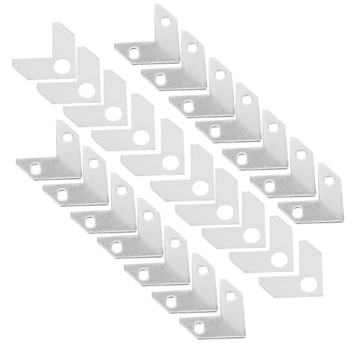 4Sets Silver Aluminum Alloy Corner Braces Picture Frame Backing Clips 2
