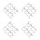 4Sets Silver Aluminum Alloy Corner Braces Picture Frame Backing Clips 10