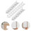 4Sets Silver Aluminum Alloy Corner Braces Picture Frame Backing Clips 11