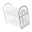 Semplice scaffale da tavolo a due livelli in plastica 1