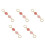 5Pcs Metal Bag Chain Charm Strawberry Purse Extender Adjustable Strap 5