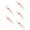 5Pcs Metal Bag Chain Charm Strawberry Purse Extender Adjustable Strap 6
