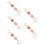 5Pcs Metal Bag Chain Charm Strawberry Purse Extender Adjustable Strap 7