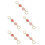 5Pcs Metal Bag Chain Charm Strawberry Purse Extender Adjustable Strap 9