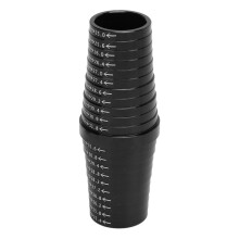 Jauge de tube de selle en alliage d'aluminium 25 mm-31,8 mm, noir