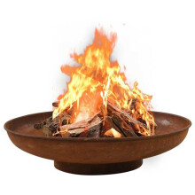 Foyer de chimenea diámetro 80 cm acero