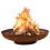 Foyer haard diameter 80 cm staal 1