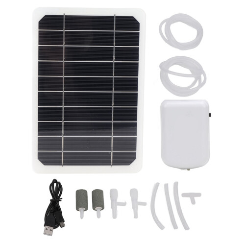 Solar-Teichbelüfter 2000 mAh 5 W 5 V geräuscharm 1