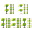 100Pièces Petits Arbres Simulés Plastique Pour Paysage DIY 4